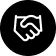 Handshake symbol representing partnership and collaboration for ScootLock distributor opportunities in children's scooter security.